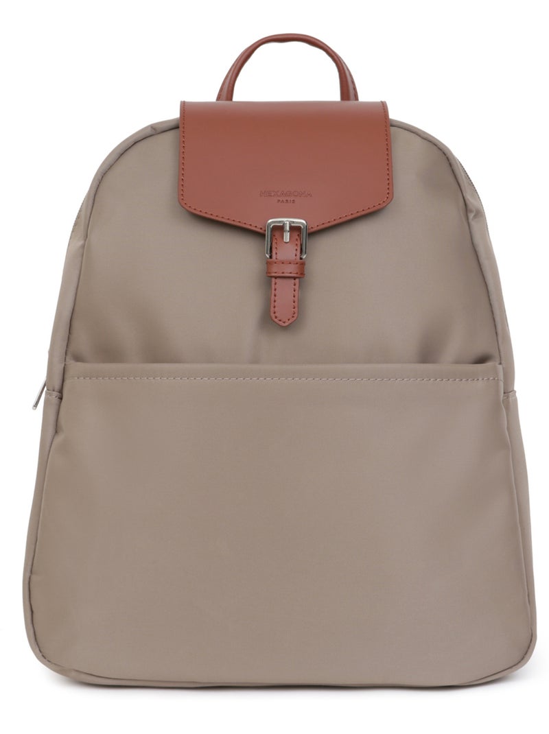 Sac à dos  Tablette & A4  Grand POP Taupe - Kiabi