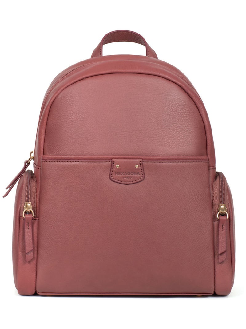 Sac à dos  Tablette  Cuir PRALINE Violet prune - Kiabi