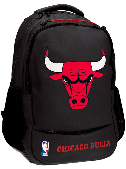 Sac à dos team Chicago Bulls en textile avec logo NBA Basket USA - Kiabi