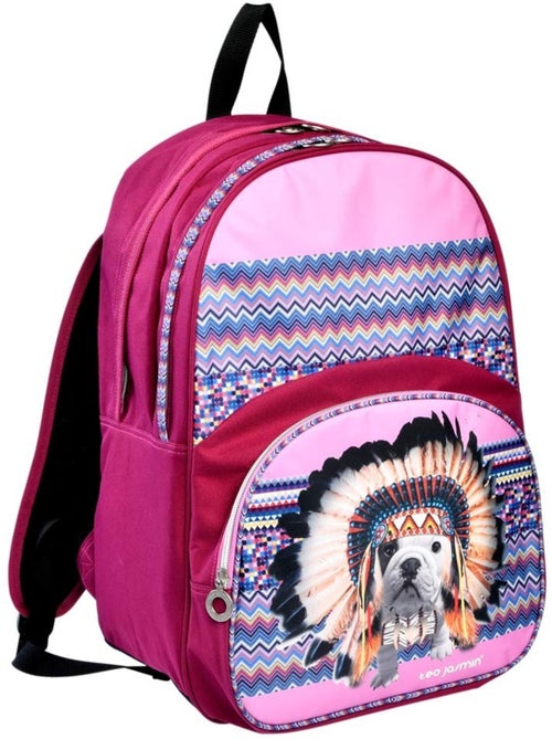 Sac à dos Téo Jasmin Apache 45 cm – 2 compartiments zippés - Kiabi