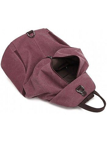 Sac à dos toile vintage compatible trolley 31x16x38 cm - kono