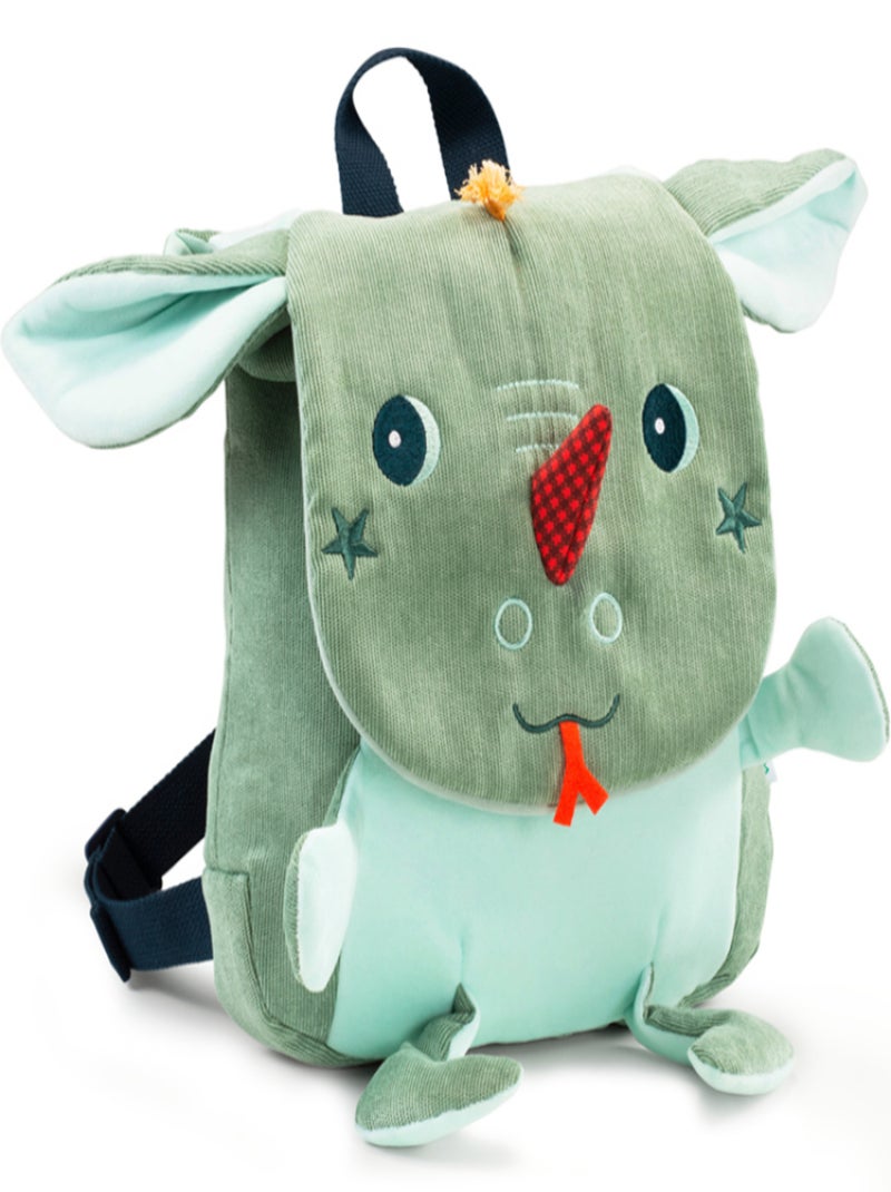 Sac à dos tout doux Joe Vert - Kiabi