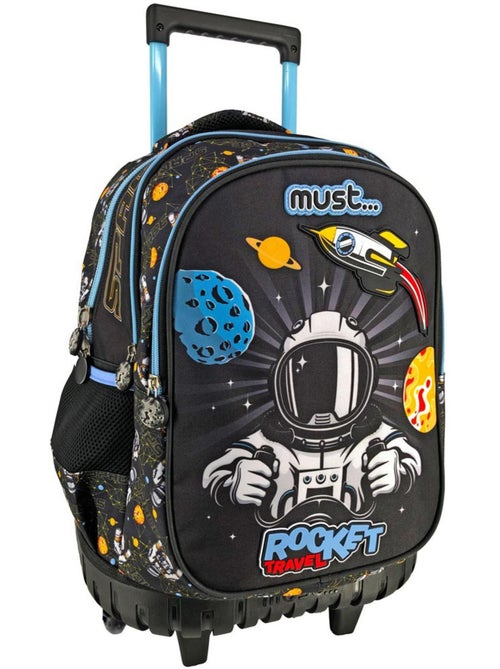Sac à Dos Trolley 3 compartiments Astronaute Rocket Travel 45 CM - Kiabi