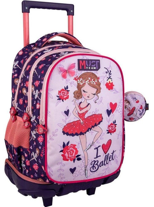 Sac à dos trolley 45 cm 'Ballet' NBA – 3 compartiments zippés - Kiabi Sac à dos trolley 45 cm 'Ballet' NBA – 3 compartiments zippés - Kiabi
