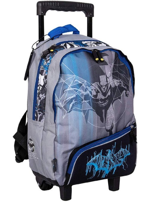 Sac à dos trolley Batman en tissu imprimé 2 compartiments 41 CM - Kiabi