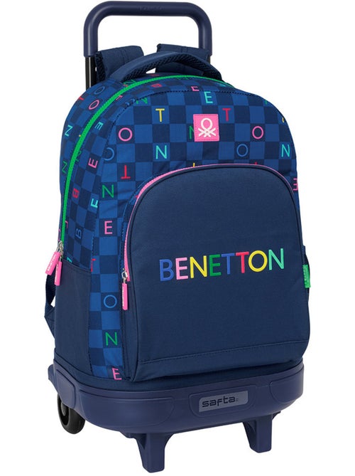 Sac à dos trolley Benetton Damero à roues amovible 45x33x22 cm - Kiabi Sac à dos trolley Benetton Damero à roues amovible 45x33x22 cm - Kiabi