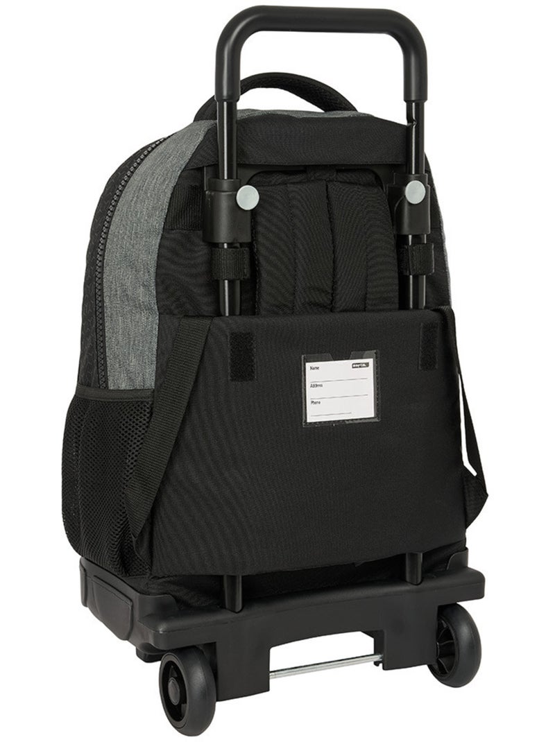 Sac à Dos Trolley Blackfit8 Old School avec sac amovible 45 CM Gris Noir - Kiabi