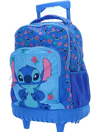 Sac à dos trolley enfant 'Stitch' – motif Hawaï tropical 43 cm