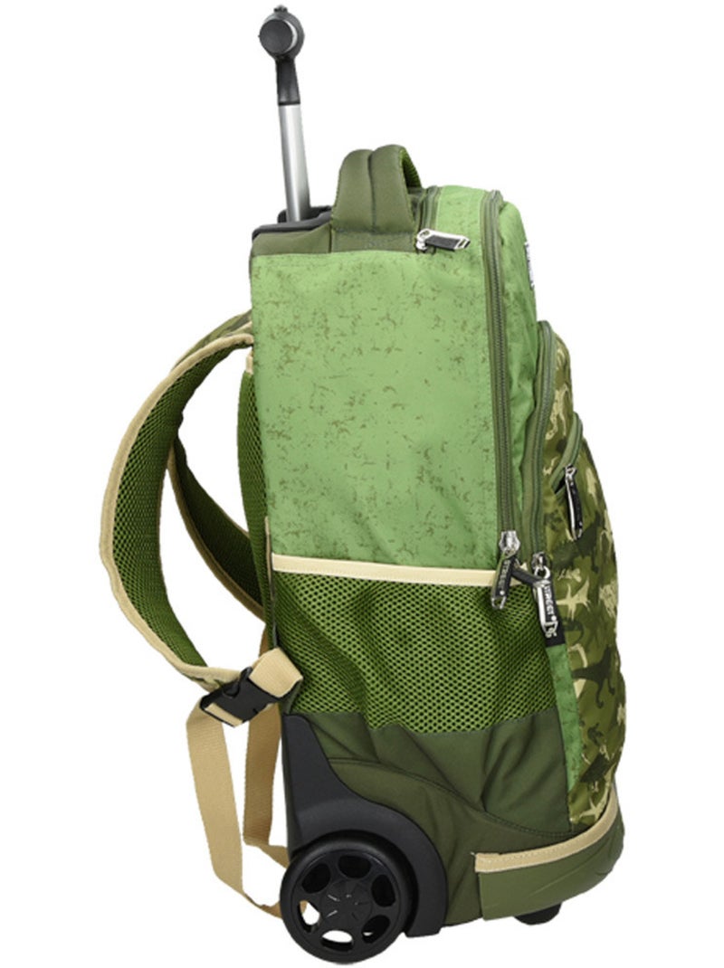 Sac à dos trolley imprimé camouflage dinosaure 45 CM Vert - Kiabi