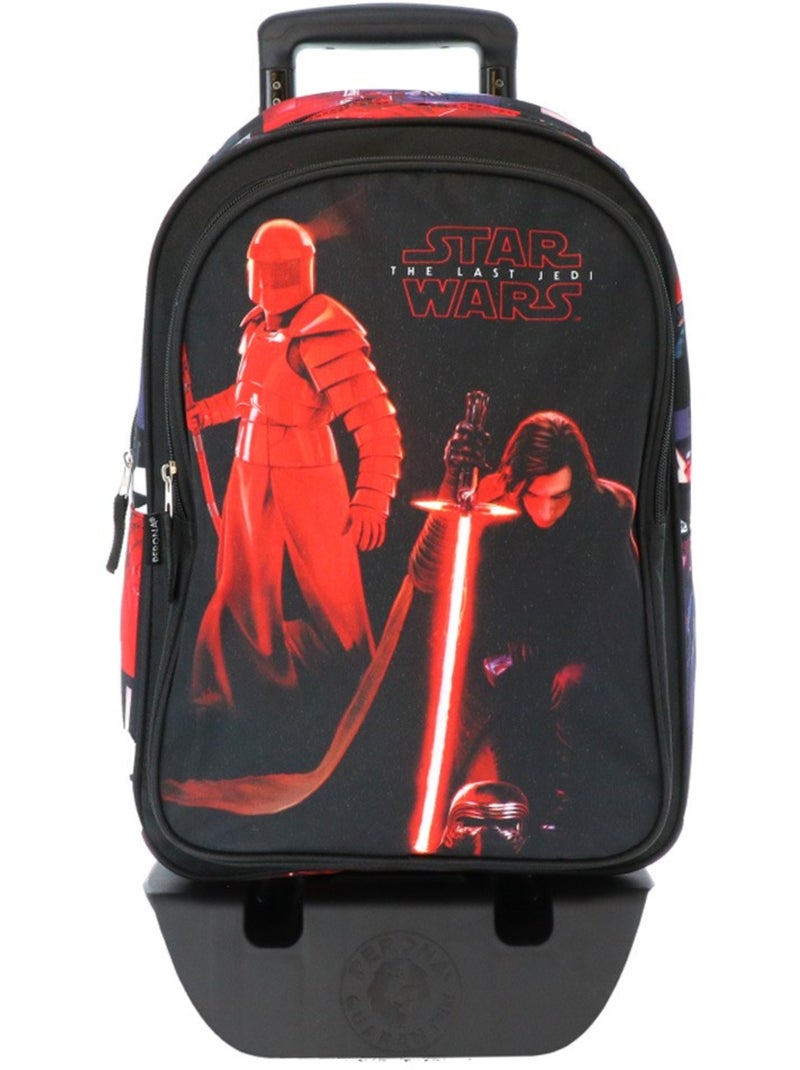 Sac à dos trolley imprimé The Last Jedi en textile Star Wars Noir / Rouge / Jaune - Kiabi