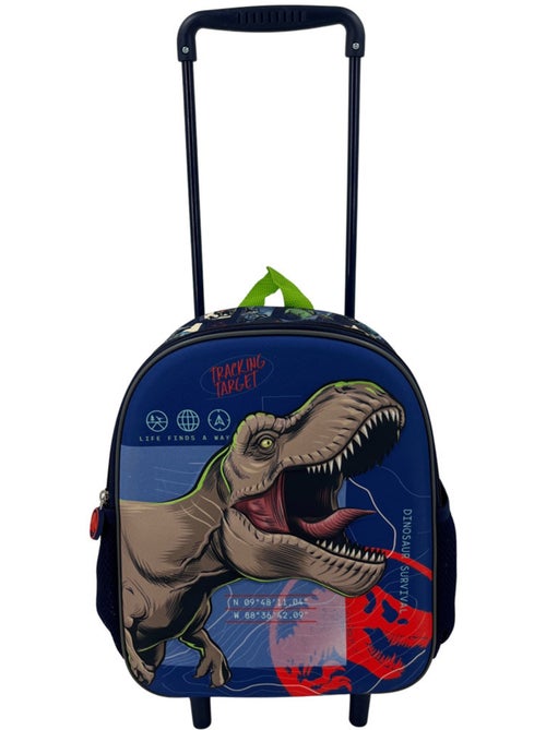 Sac à dos trolley Jurassic World devant 3D moulé en synthétique - Kiabi