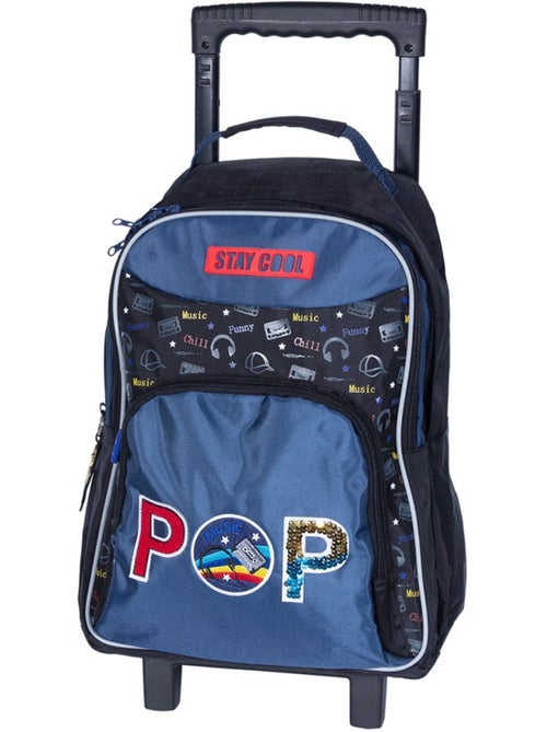 Sac à dos trolley KIP textile 2 compartiments à roulettes - Kiabi