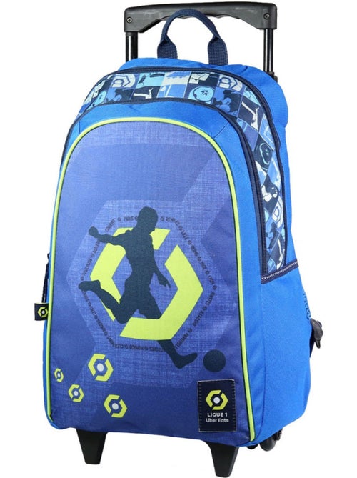 Sac à dos trolley Ligue 1 Bagtrotter 45 cm polyester 2 compartiments zippés - Kiabi Sac à dos trolley Ligue 1 Bagtrotter 45 cm polyester 2 compartiments zippés - Kiabi