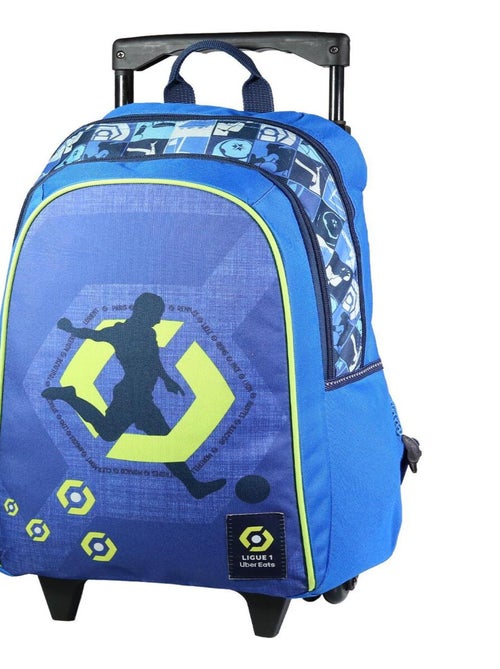Sac à dos trolley Ligue 1 Bagtrotter 45 cm polyester 2 compartiments zippés - Kiabi Sac à dos trolley Ligue 1 Bagtrotter 45 cm polyester 2 compartiments zippés - Kiabi