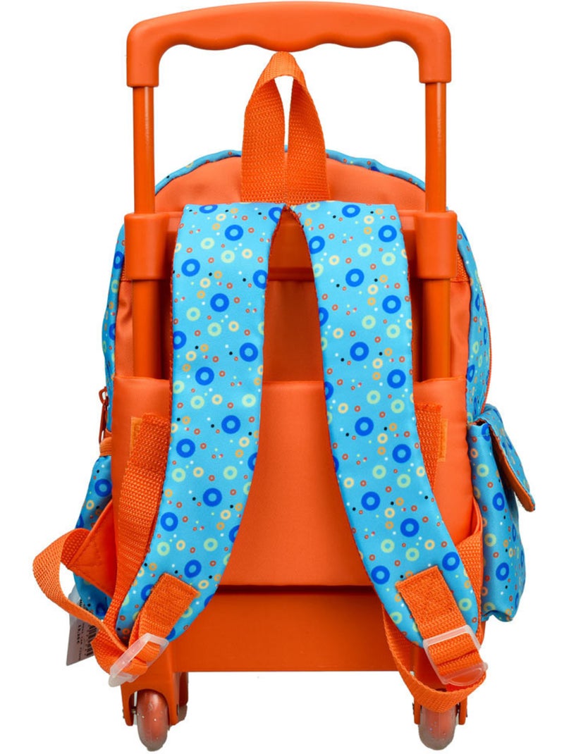 Sac à dos trolley maternelle imprimé singes Fisher Price Bleu Orange Bleu - Kiabi