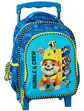 Sac à dos trolley maternelle Rubble & Crew de la Pat Patrouille 30 CM