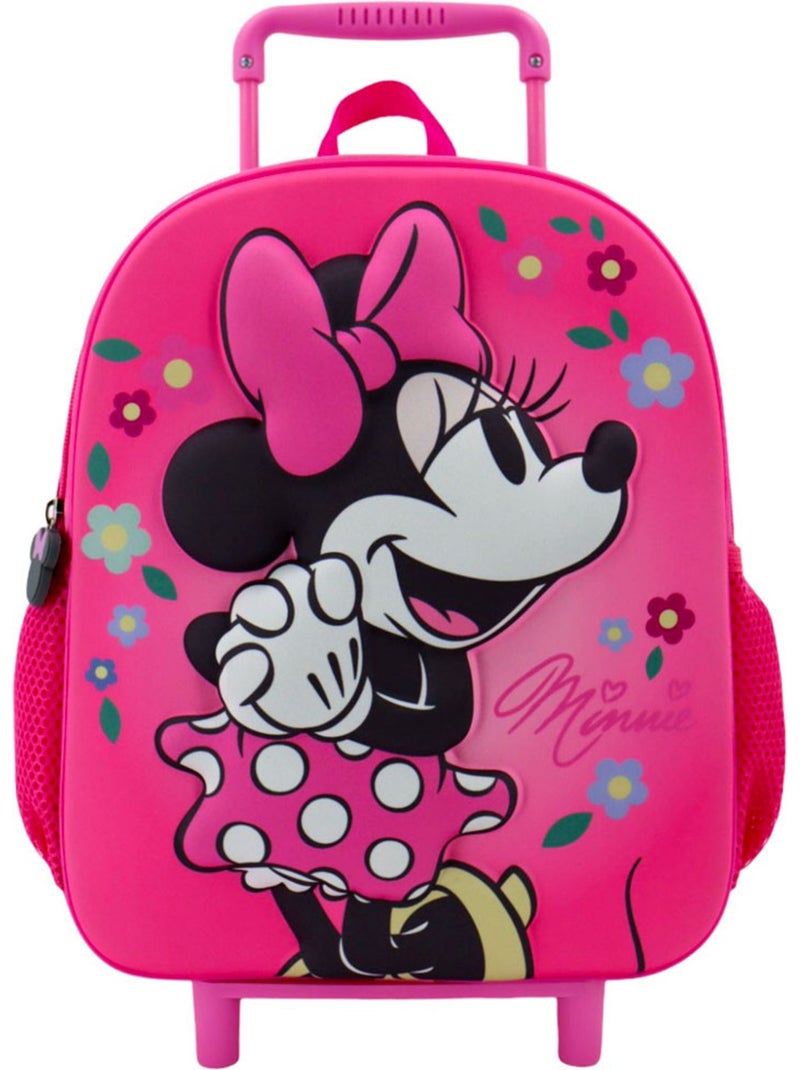 Sac à dos trolley Minnie avec motif 3D et panneau moulé Rose - Kiabi