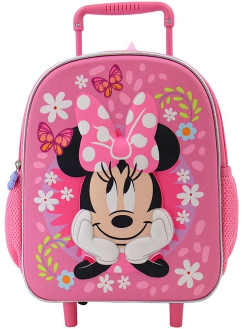 Sac à Dos Trolley Minnie Flowers idéal enfant de maternelle 32 CM - Kiabi