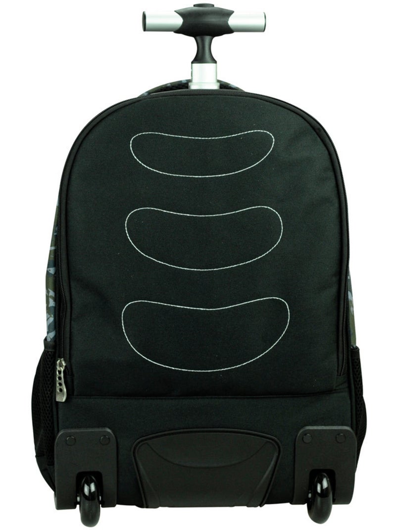 Sac à Dos Trolley NO FEAR Panthère noire 48 CM - 2 compartiments Noir Vert - Kiabi