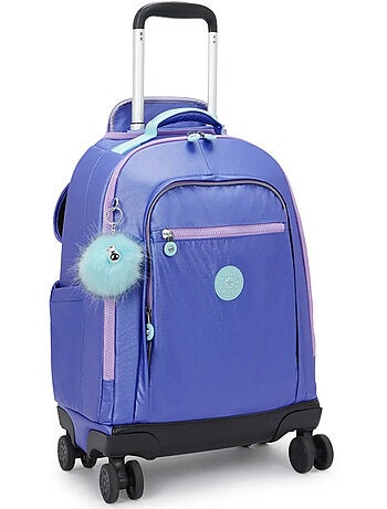 Sac à dos trolley roulant NEW ZEA Cosmic Metallic 4 roues 360° Kipling