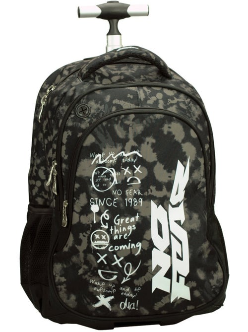 Sac à Dos Trolley Scolaire No Fear Doodles 48 CM - 2 compartiments - Kiabi