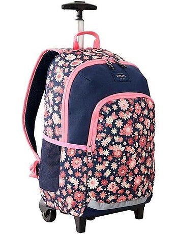 Sac à Dos Trolley Scolaire Rip Curl Ozone avec 2 compartiments et imprimé floral 49 CM