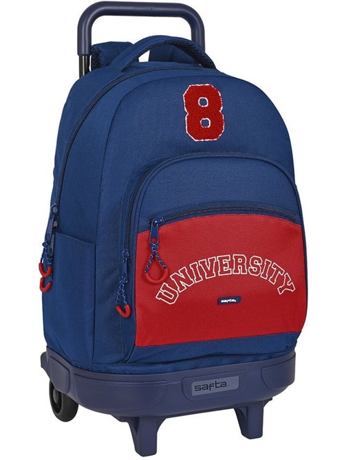Sac à Dos Trolley University avec base rigide et 2 compartiments 45 CM - Kiabi