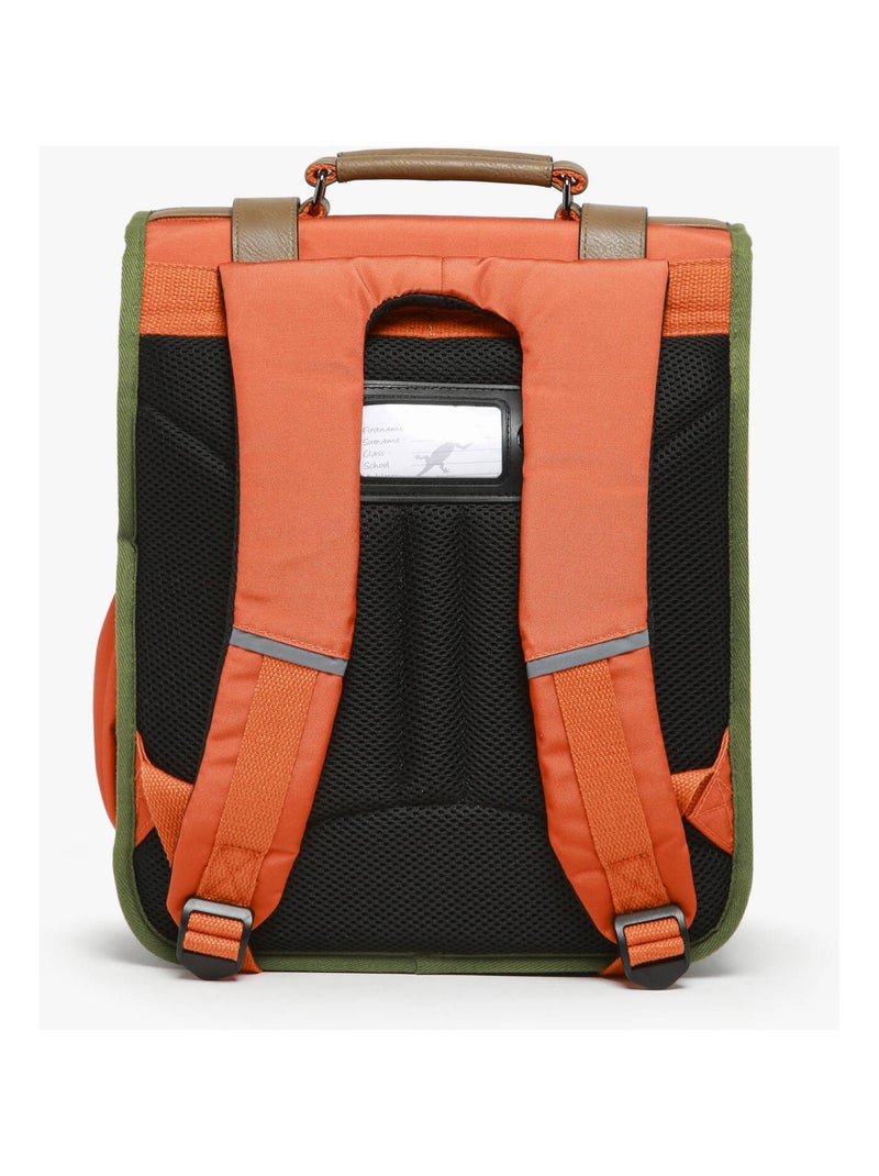 Sac À Dos Vintage Urban 2 Compartiments Cameleon Orange corail - Kiabi