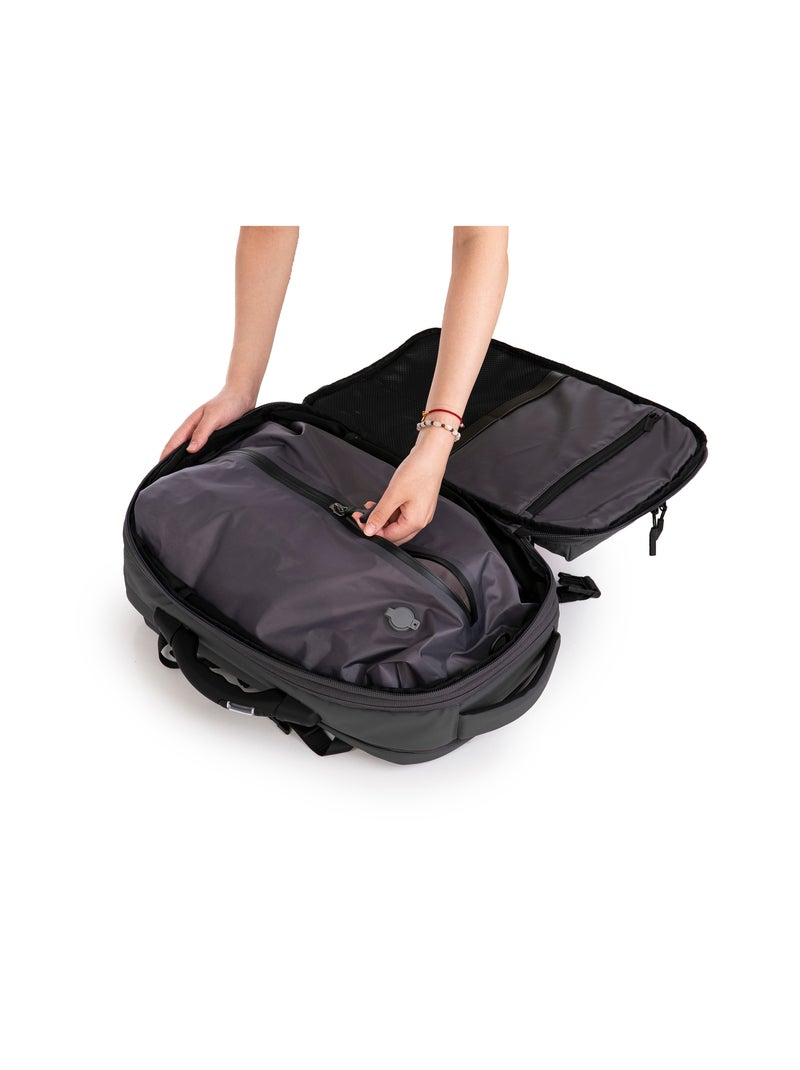 Sac à Dos Voyage Sous Vide avec Pompe à Air et Pèse Bagage | Cadenas TSA | CELIMS France Gris - Kiabi