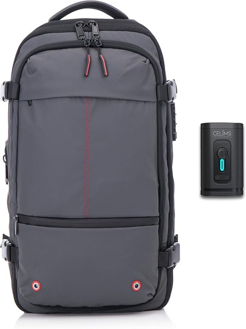 Sac à dos Voyage sous Vide avec Pompe | Cadenas Intégrée | CELIMS France Gris - Kiabi
