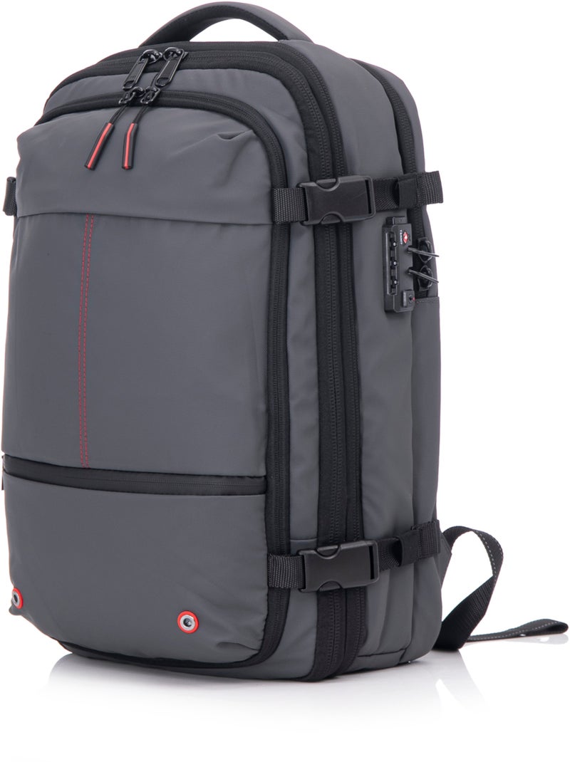 Sac à dos Voyage sous Vide avec Pompe | Cadenas Intégrée | CELIMS France Gris - Kiabi