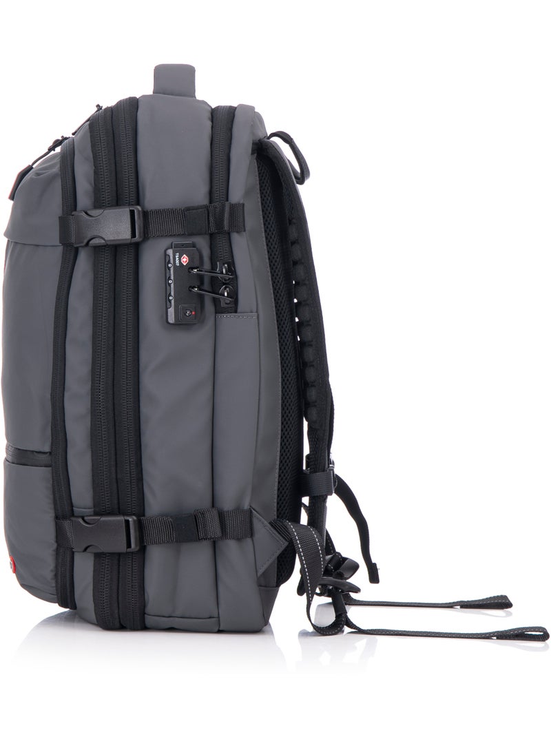 Sac à dos Voyage sous Vide avec Pompe | Cadenas Intégrée | CELIMS France Gris - Kiabi