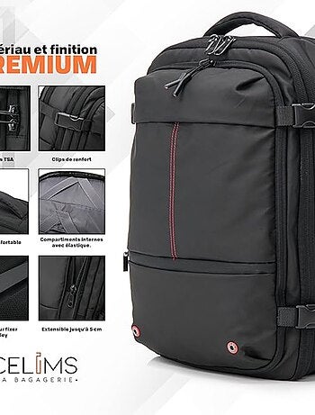 Sac à dos Voyage sous Vide avec Pompe | Cadenas Intégrée | CELIMS France