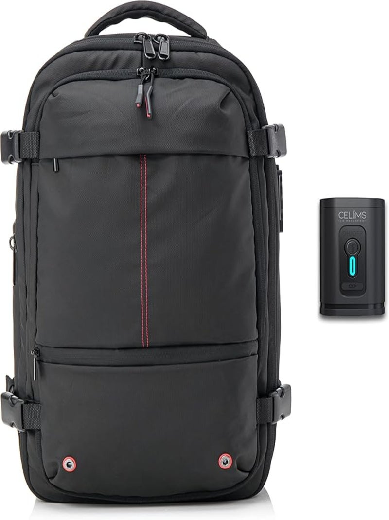 Sac à dos Voyage sous Vide avec Pompe | Cadenas Intégrée | CELIMS France Noir - Kiabi