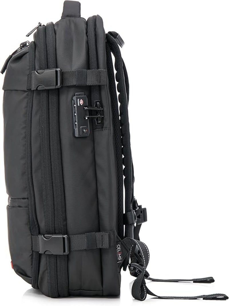 Sac à dos Voyage sous Vide avec Pompe | Cadenas Intégrée | CELIMS France Noir - Kiabi