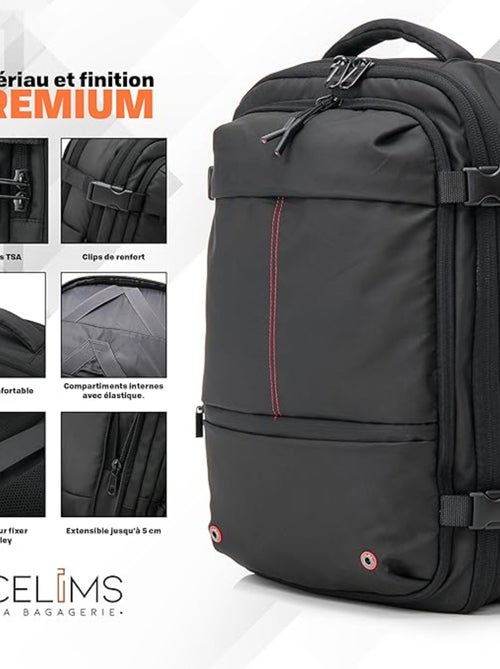 Sac à dos Voyage sous Vide avec Pompe | Cadenas Intégrée | CELIMS France - Kiabi