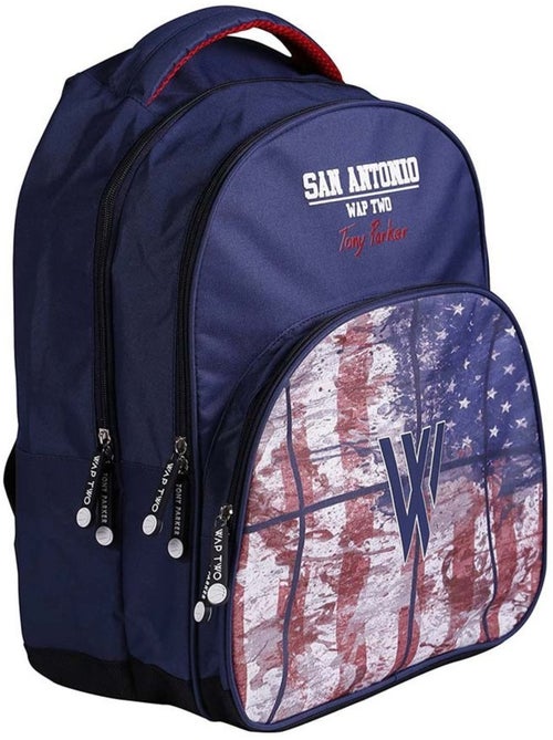 Sac à dos Wap Two Tony Parker 43 cm 2 zips - Kiabi Sac à dos Wap Two Tony Parker 43 cm 2 zips - Kiabi