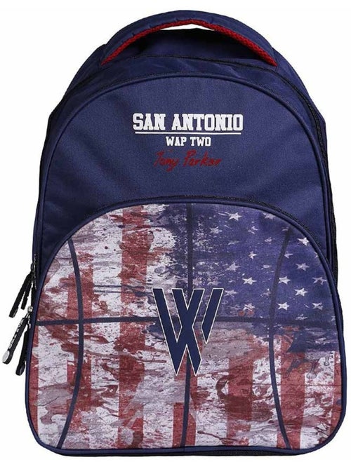 Sac à dos Wap Two Tony Parker 43 cm 2 zips - Kiabi Sac à dos Wap Two Tony Parker 43 cm 2 zips - Kiabi