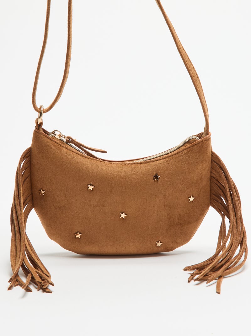 Sac à franges version mini Beige - Kiabi