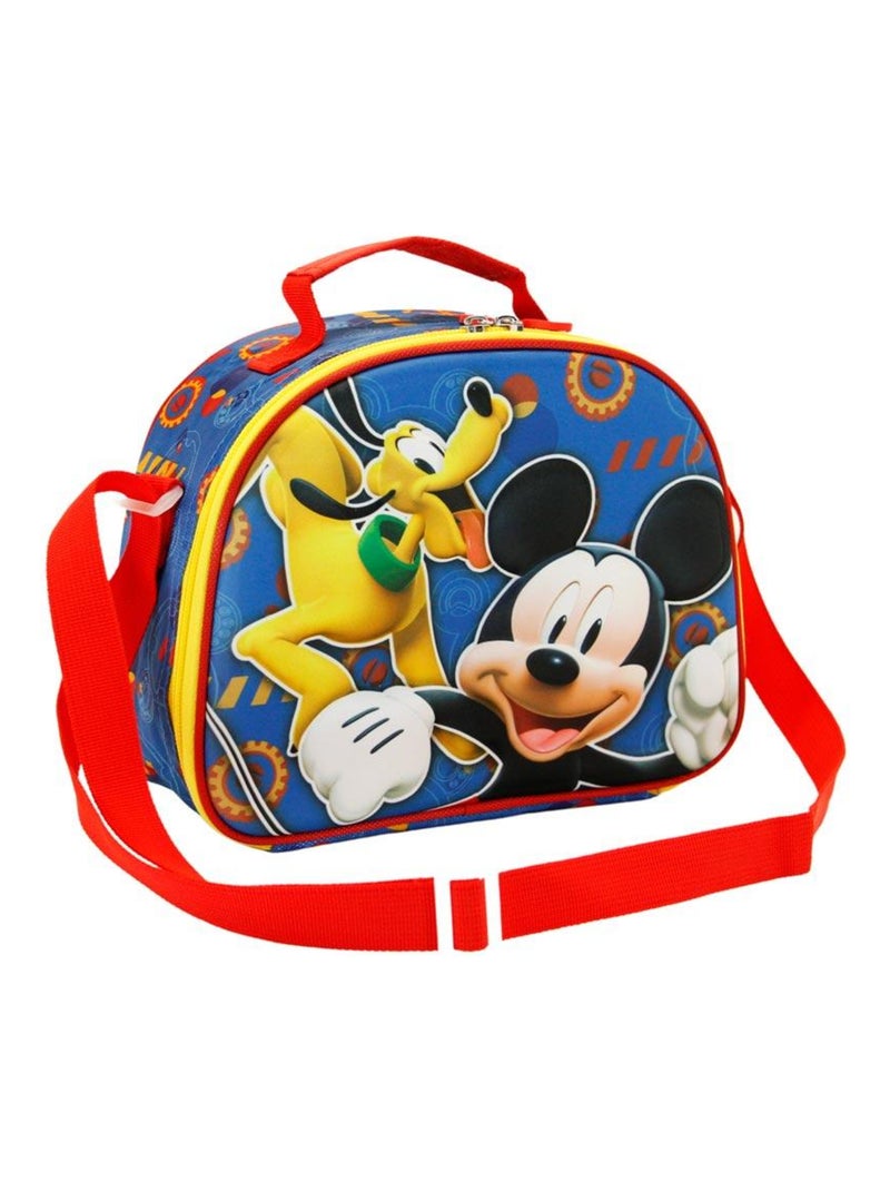 Sac à Goûter 3D - Mickey Mouse Happy Friends Bleu - Kiabi