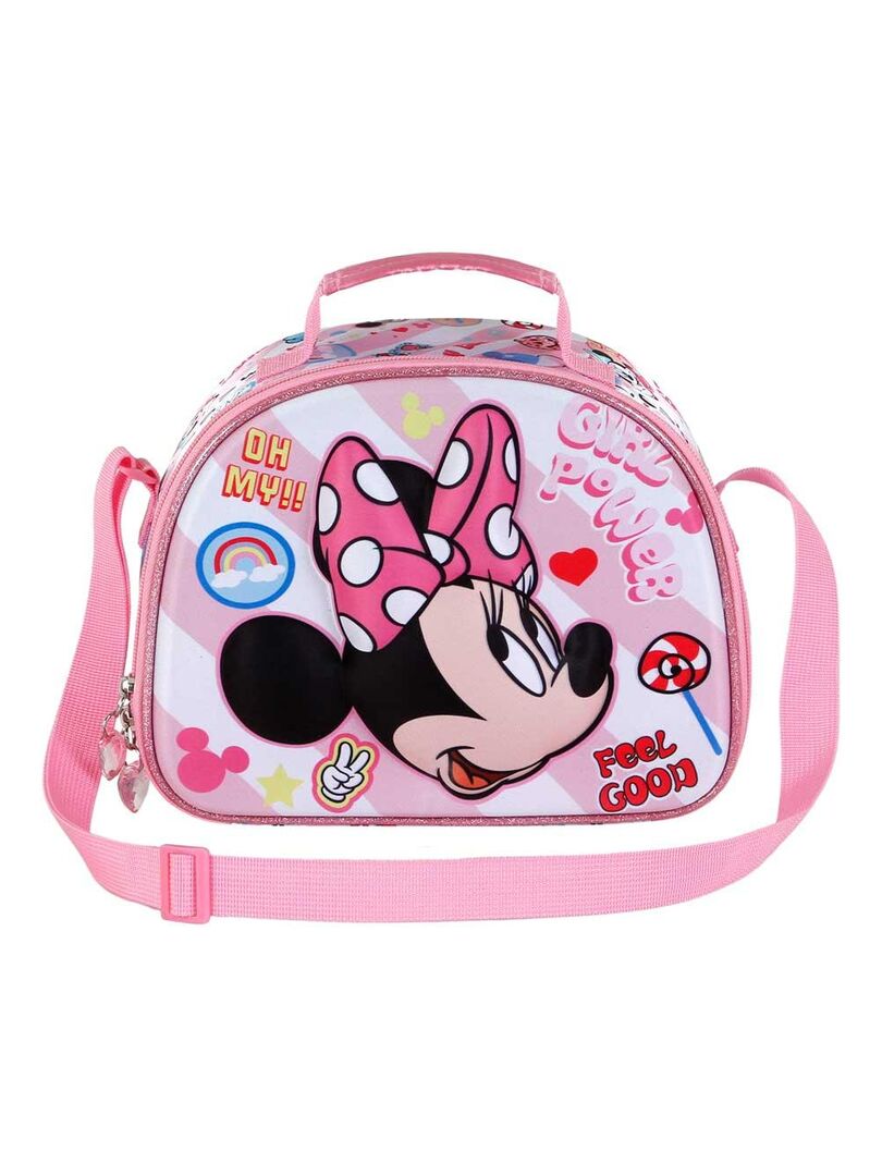Sac à Goûter Isotherme 3D Barbie Pour Enfants - Taille Unique, Bandoulière, Poignée Chariot, Rose - 4