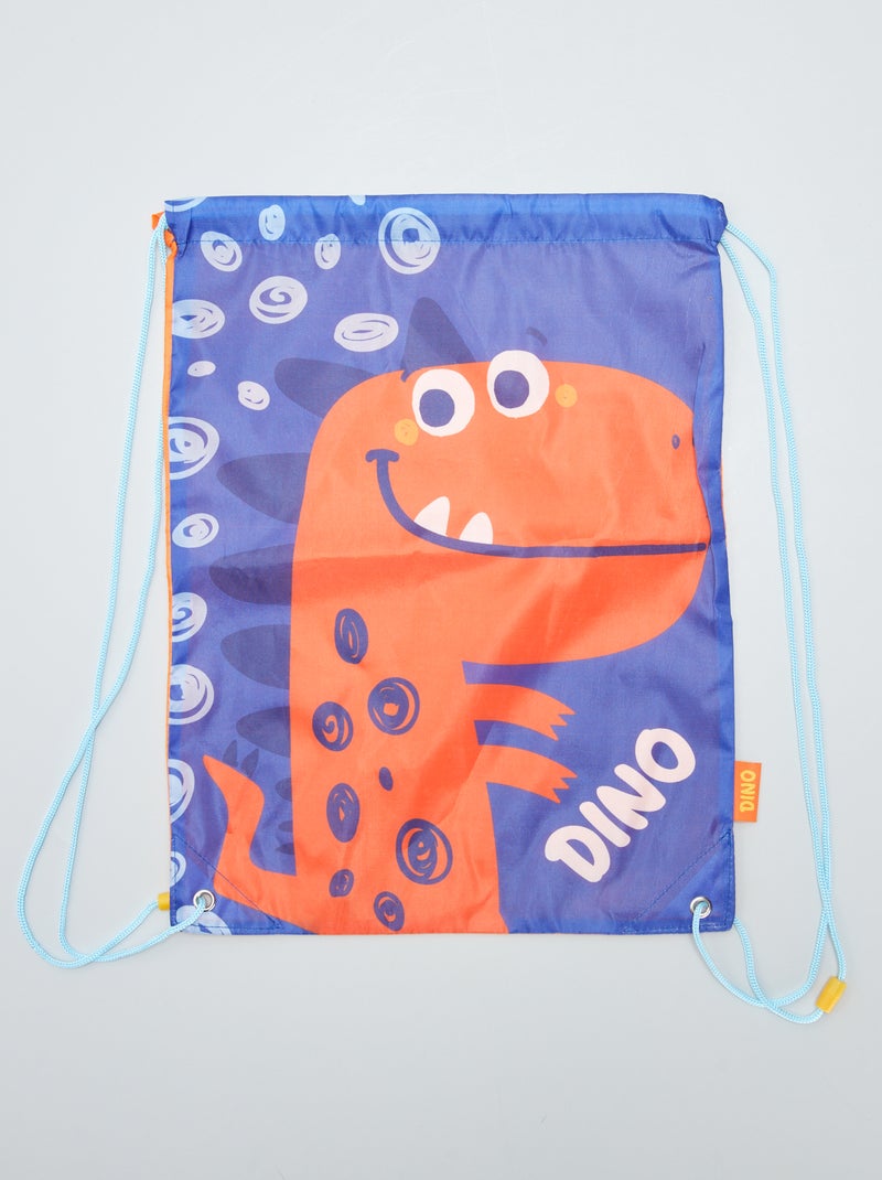 Sac à gouter avec imprimé bleu - Kiabi