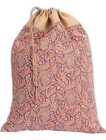 Sac à jouets imprimé LEONIE en coton recyclé 'Deko&co'