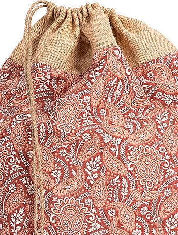 Sac à jouets imprimé LEONIE en coton recyclé 'Deko&co'