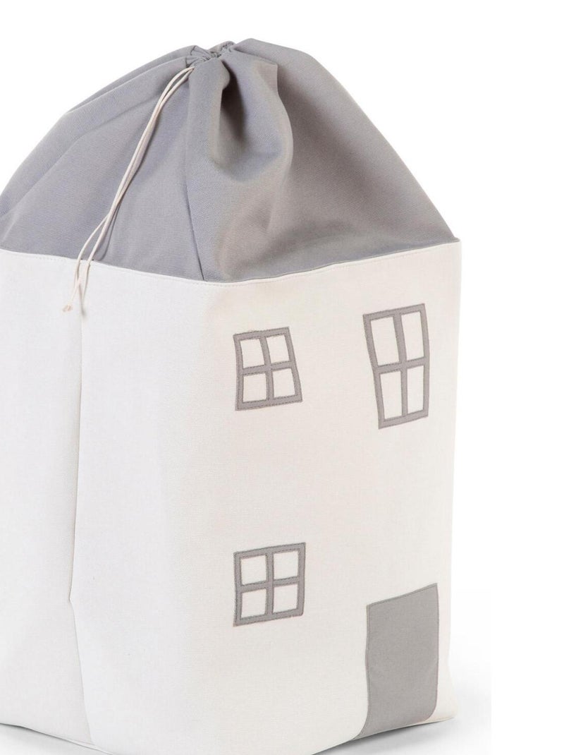 Sac à jouets Maison gris écru Gris - Kiabi