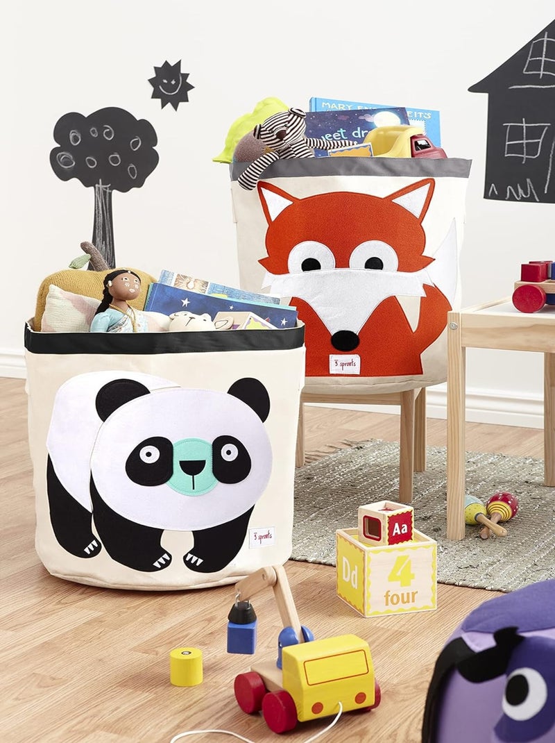 Sac à jouets Panda Noir - Kiabi