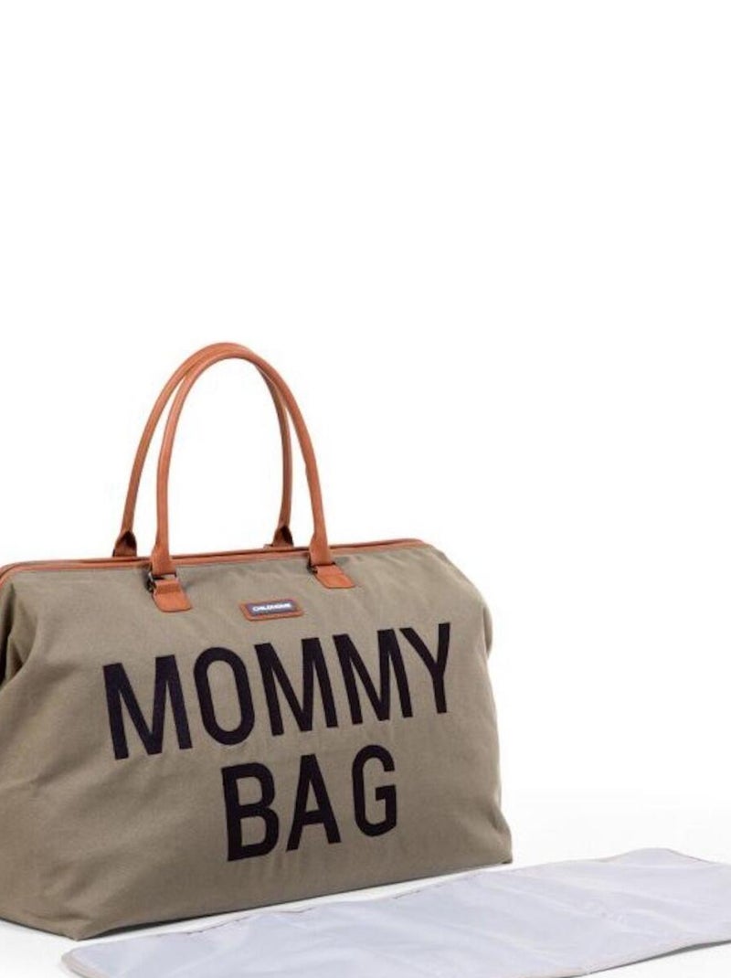Sac à langer à anses Mommy bag matelassé kaki Vert - Kiabi