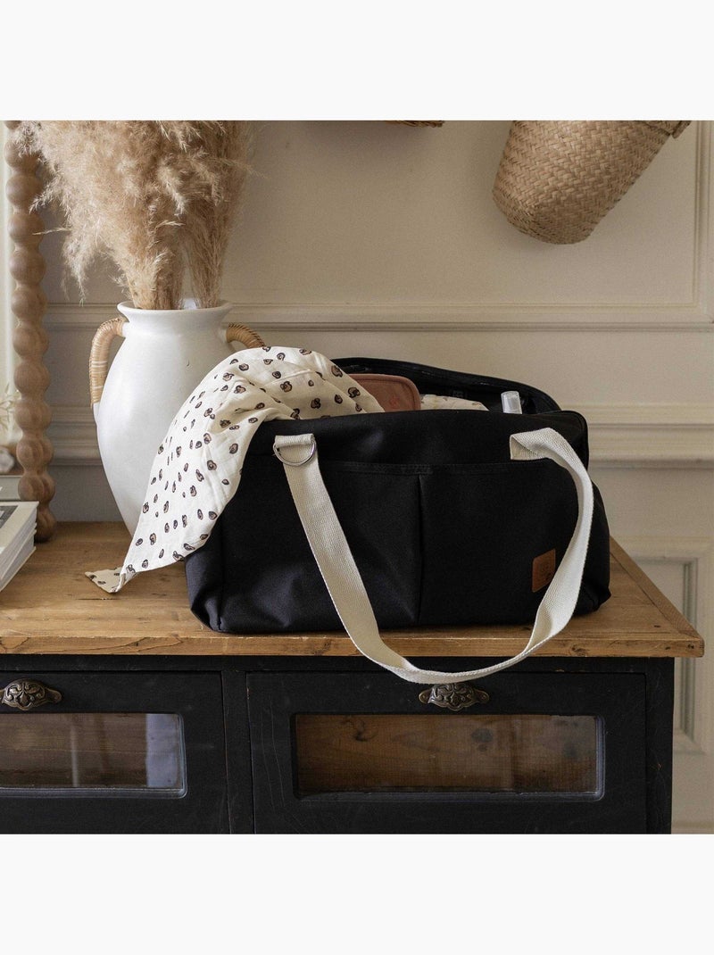 Sac à Langer à Bandoulière Ouverture Grand Angle Noir - Kiabi