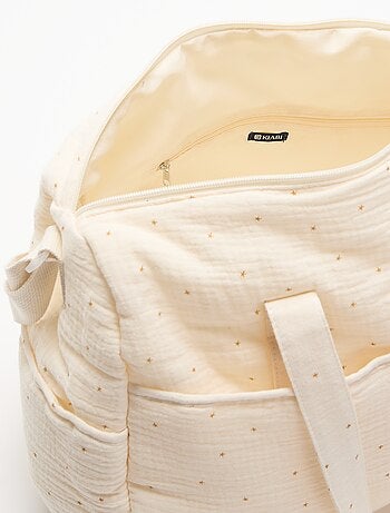 Sac à langer avec poches extérieures et intérieures