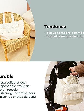 Sac à langer avec pochette amovible zebra 'babymoov'